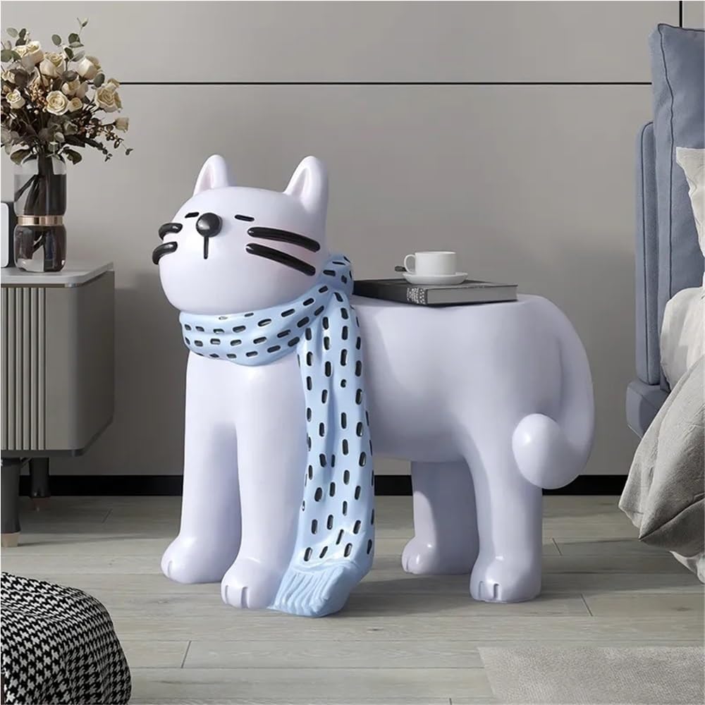 Cat Shape Side Tables, Small End Table for Home, Modern Accent Table, Creativ...