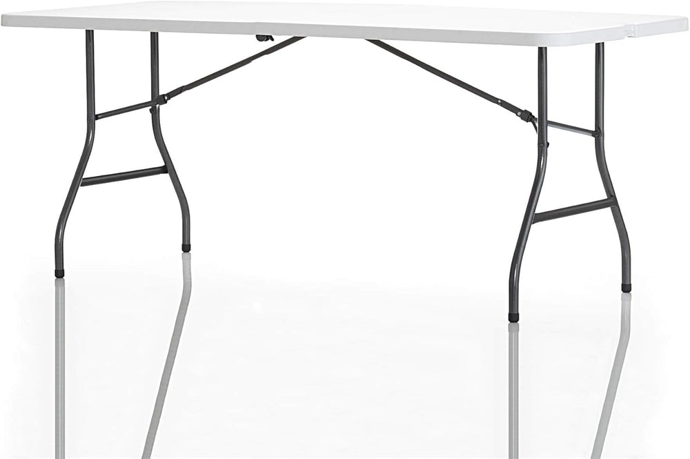 Cosco 6ft Fold-in-Half Blow Molded Folding Table, Indoor/Outdoor, Comfort Han...