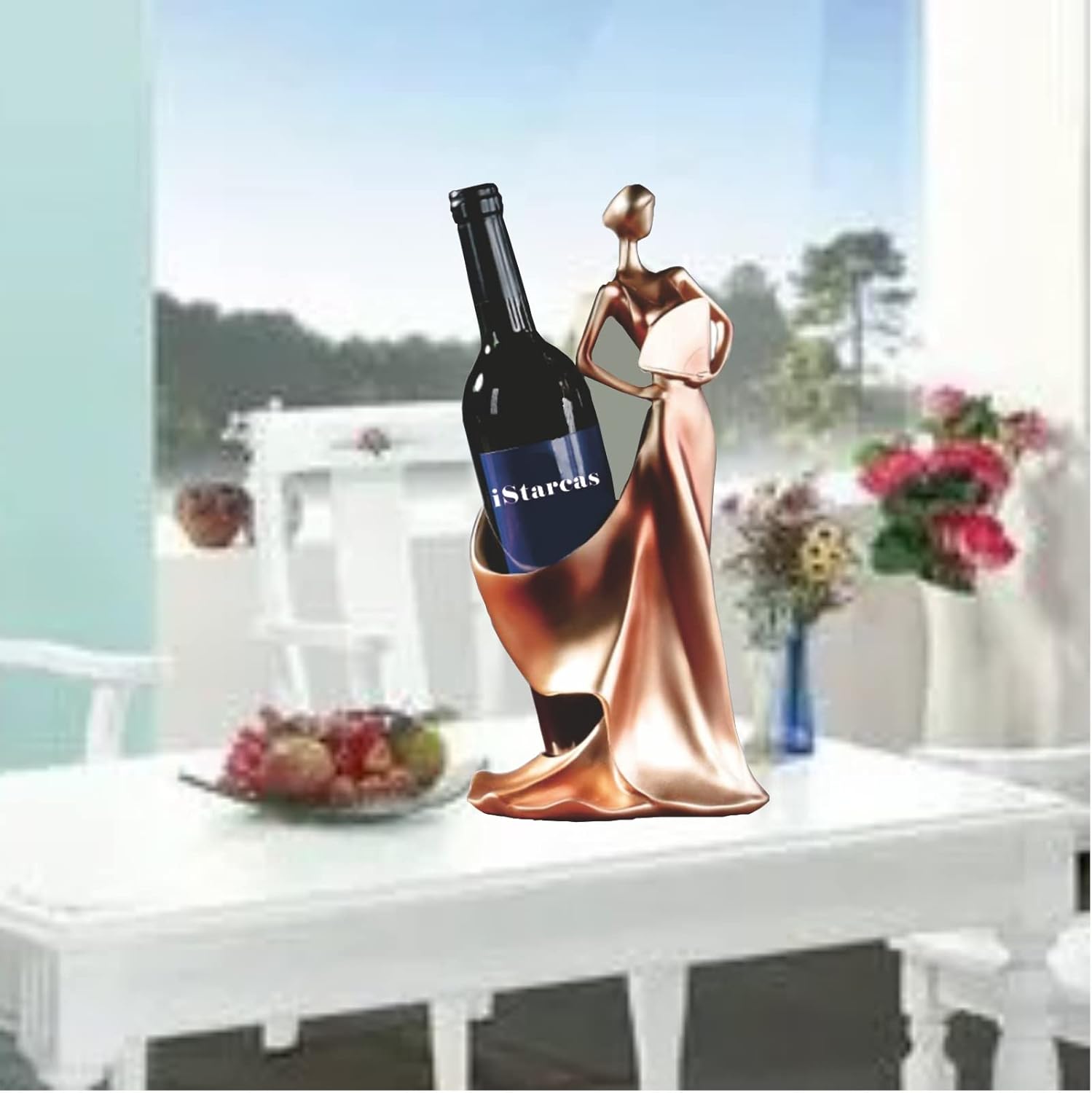 Wine Rack - Lady Wine Bottle Holder, Countertop Decorative Woman Wines Holder for Kitchen & Home Bar & Tabletop Decor & Gift
