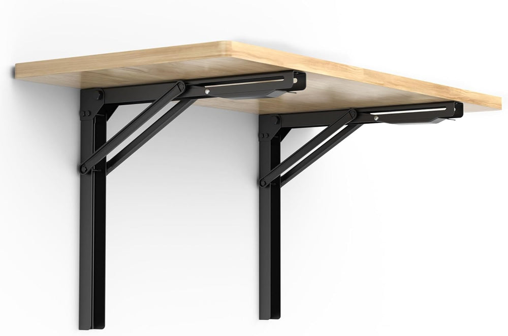 Ultrawall Wall Mounted Folding Workbench, Heavy Duty Foldable Work Table, Col...
