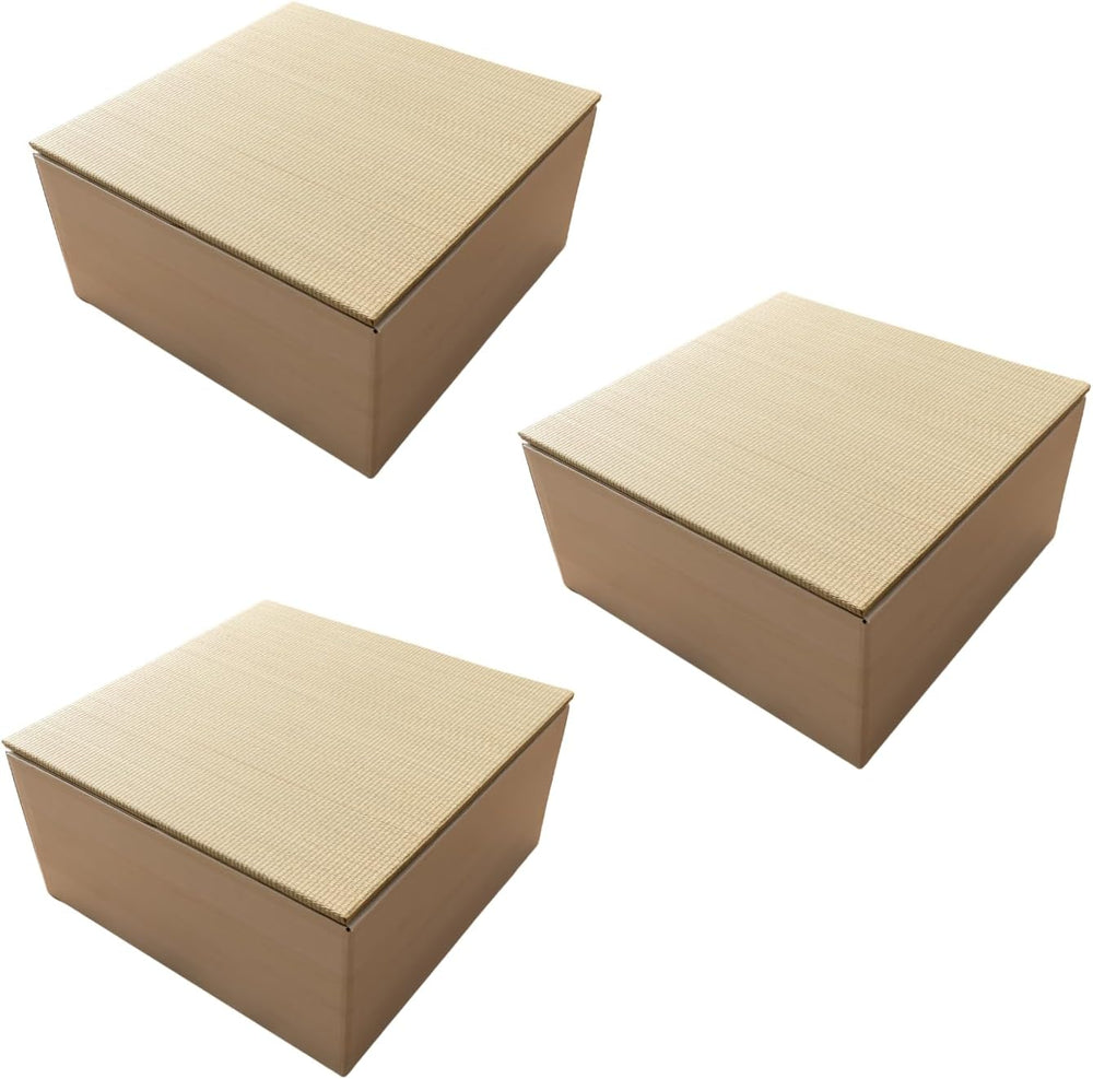 BJDesign Square Tatami Bench Platform, Igusa Rush Grass Top, Natural 3 Sets |...