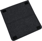 Bedside Caddy, 7 Pockets Large Size Bedside Organizer Caddy for Magazine Remotes Phone (17.3'' x 18.1'', Dark Grey)