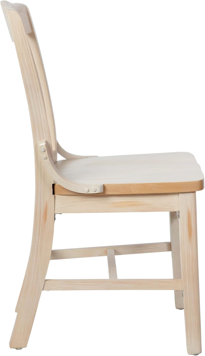 Flash Furniture Hercules School House Back Metal Restaurant Chair - Antique W...