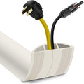 Floor Cord Cover 10FT Cord Covers for Wires on Floor Protect Wires & Prevent Trip Hazards, Easy to Cut for Home, Office, School, Concerts, Cavity W0.6in x H0.32in