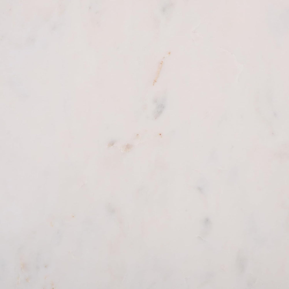 SAFAVIEH Home Collection – Kashi Clear Glass & White Marble Round Side Ta...