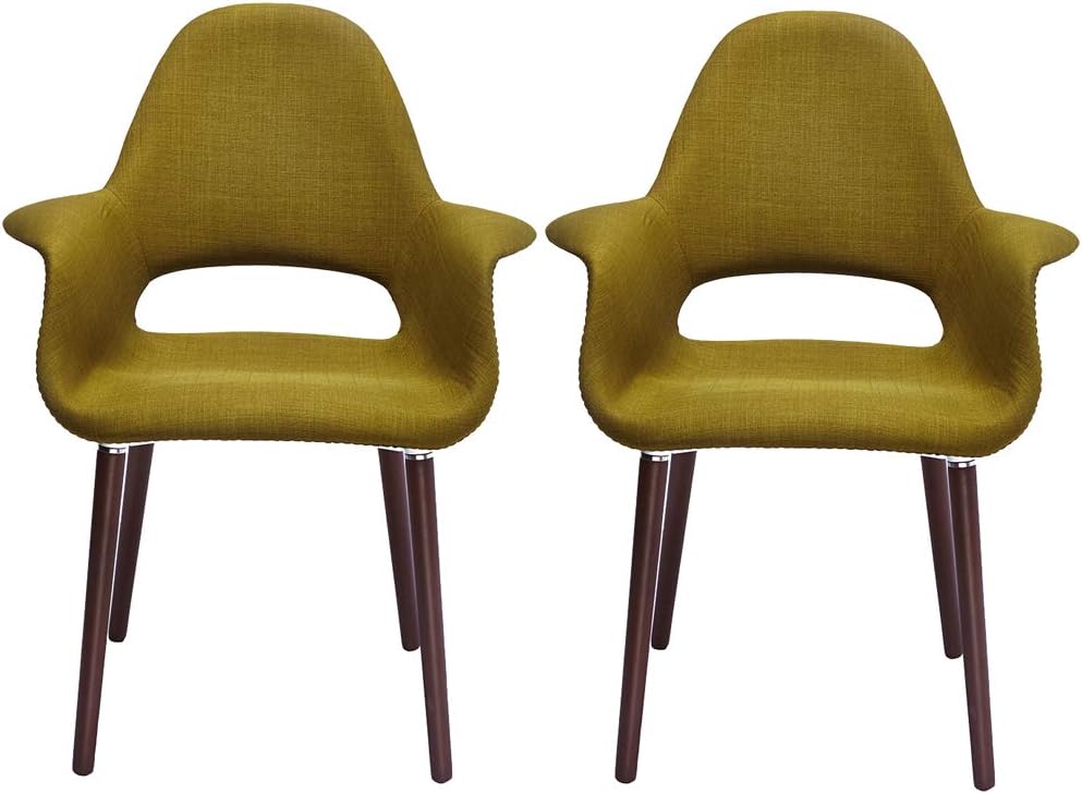 2xhome Mid Century Modern Upholstered Fabric Organic Accent Living Room Dinin...