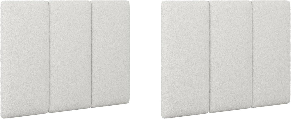 Nathan James Marissa King Size Upholstered Headboard with 6 Panels, Wall Moun...