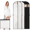 2 Pack Garment Bags for Travel, 71" Hanging Dress Bags Waterproof Suit Bag for Gowns Dresses Long Garment, Foldable & Portable Garment Bag