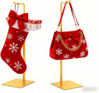 2Pcs Purse Holder, Adjustable Purse Display Stand , Golden Handbag Display Stand, Hanger Rack for Bags, Suitable for Desktops, Wardrobes and Commercial Storeshook Stand