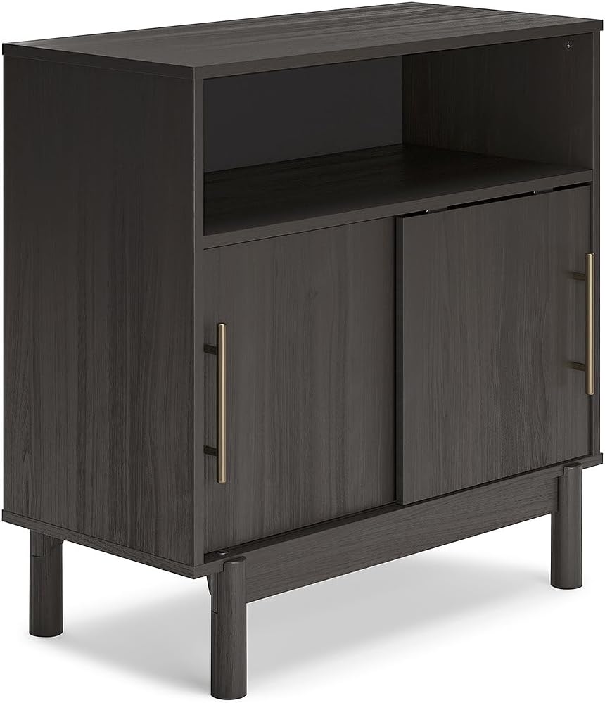 Signature Design by Ashley Brymont Modern 2 Door Accent Cabinet, Grayish Brown