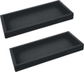 Countertop and Vanity Tray - 2 PC Small 7.7" Silicone Bathroom Trays, Kitchen Soap Tray, Dish Sponge Soap Holder Kitchen Sink Organizer Caddy, Bathroom Counter Trays for Lotion Dispenser