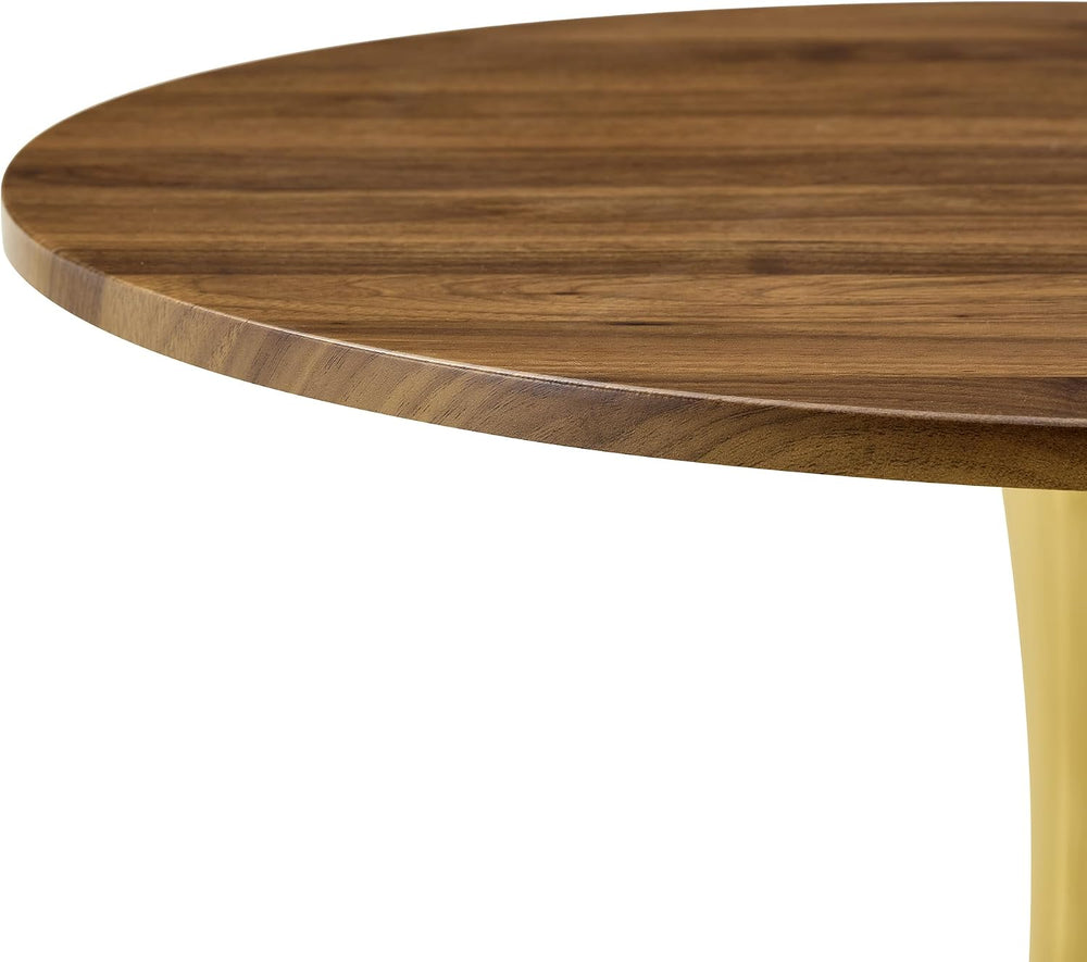 31.5 Inch Small Round Dining Table for 2-4 Person, Circle Tulip Table with Fa...