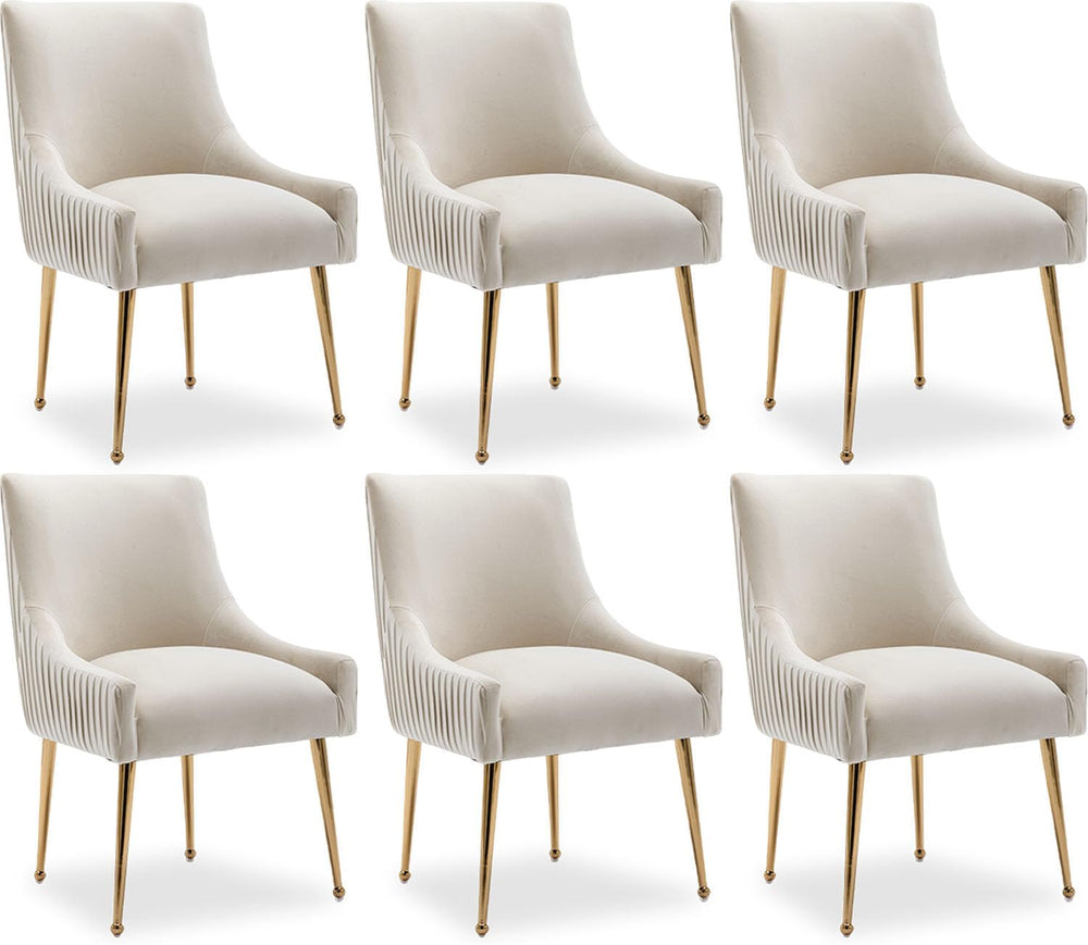 Dining Chairs, Accent Chairs Set of 6, Modern Upholstered Kitchen Dining Room...