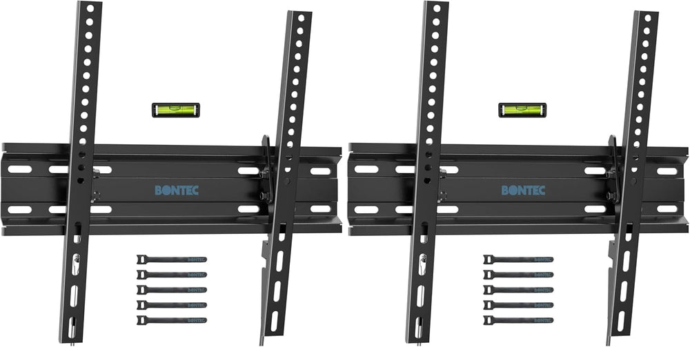BONTEC TV Wall Mount Tilting for 23-60 inch TVs, Low Profile Design, Max VESA...