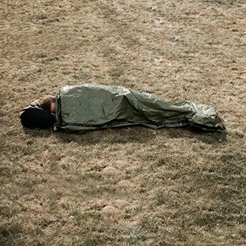 Survival Frog Tact Bivvy 2.0 Emergency Sleeping Bag with Stuff Sack, Carabine...