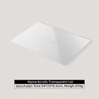 Acrylic Stackable Cover For Most 9.46" D x 13.79" W x 1.18" H Inch Jewelry Trays, Transperant Clear Dustproof Lid With Small Handle For Stackable Tray, Lid Size 9.06" D x 13.4" W x 0.75" H