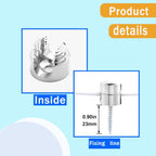 6 Sets Charger Cord Holder, Silver Metal Adhesive Cable Management Clips,Adjustable Cable Anchor Holders,Wire Organizer for Desk, Wall, Home, Office