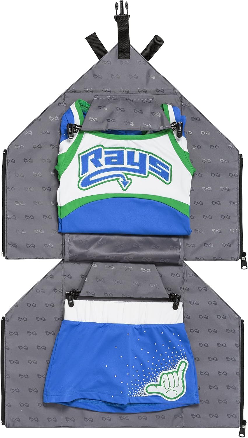 Nfinity Uniform Organizer - Closet Storage - Wardrobe Space Saving Solution | Durable Fabric Storage Organizer. Helps Keep Clothes Neat, Tidy & Wrinkle-Free. Ideal for Home, Office & Travel Organization