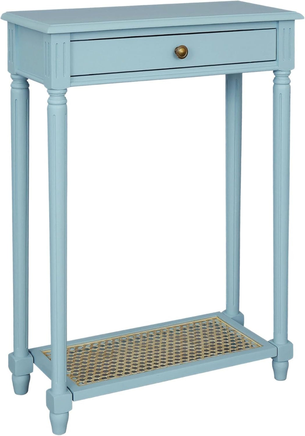 East at Main Lenora Console Table – 23.75” Narrow Entryway Table with Storage...