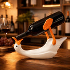 Goose Wine Bottle Holder, Funny Countertop Wine Rack Decor | Goose-shaped bottle holder, about 13 x 5.5 x 9.1 in, for countertop, bar cart, dining room or kitchen display.