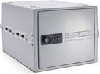 Lockabox One™ | Premium Lock Box | Medium Combination Lock Box For Food, Medicine & Home Safety | External Size 12 x 8 x 6.6 inches (Opal White)