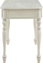 OSP Home Furnishings Country Meadows 48 Inch Writing Desk with Drawer, Antique White