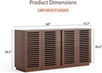 Living Room Furniture Entertainment Storage Dining Room Cabinet, Buffet Sideboard with Solid Wood Doors,for Kitchen
