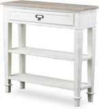 Baxton Studio Dauphine Traditional French 1-Drawer Accent Console Table, White