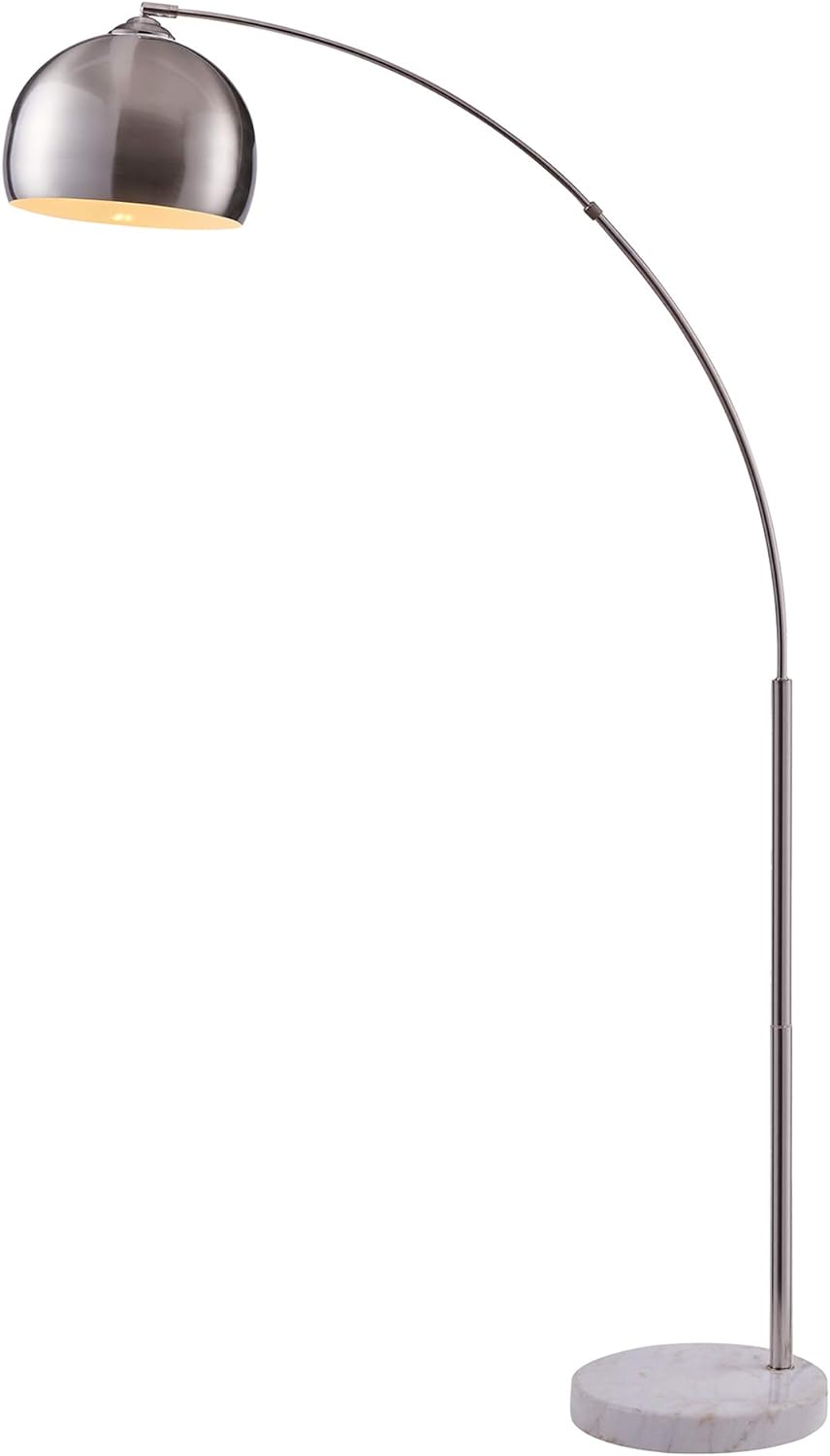 Teamson Home Arquer 68.1" Arc Floor Lamp for Living Rooms, Home Offices,...