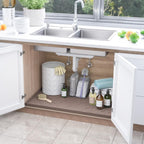 SIKADEER 22" x 22" Under Sink Mat Waterproof, Silicone Mat Kitchen Drawer Shelf and Cabinet Liner, Sink Protector for Kitchen Organizers and Storage, Boot Tray Pet Food Mats