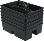 6-Pack Plastic Cleaning Caddy Organizer with Handle, Carry Caddy for Cleaning Products