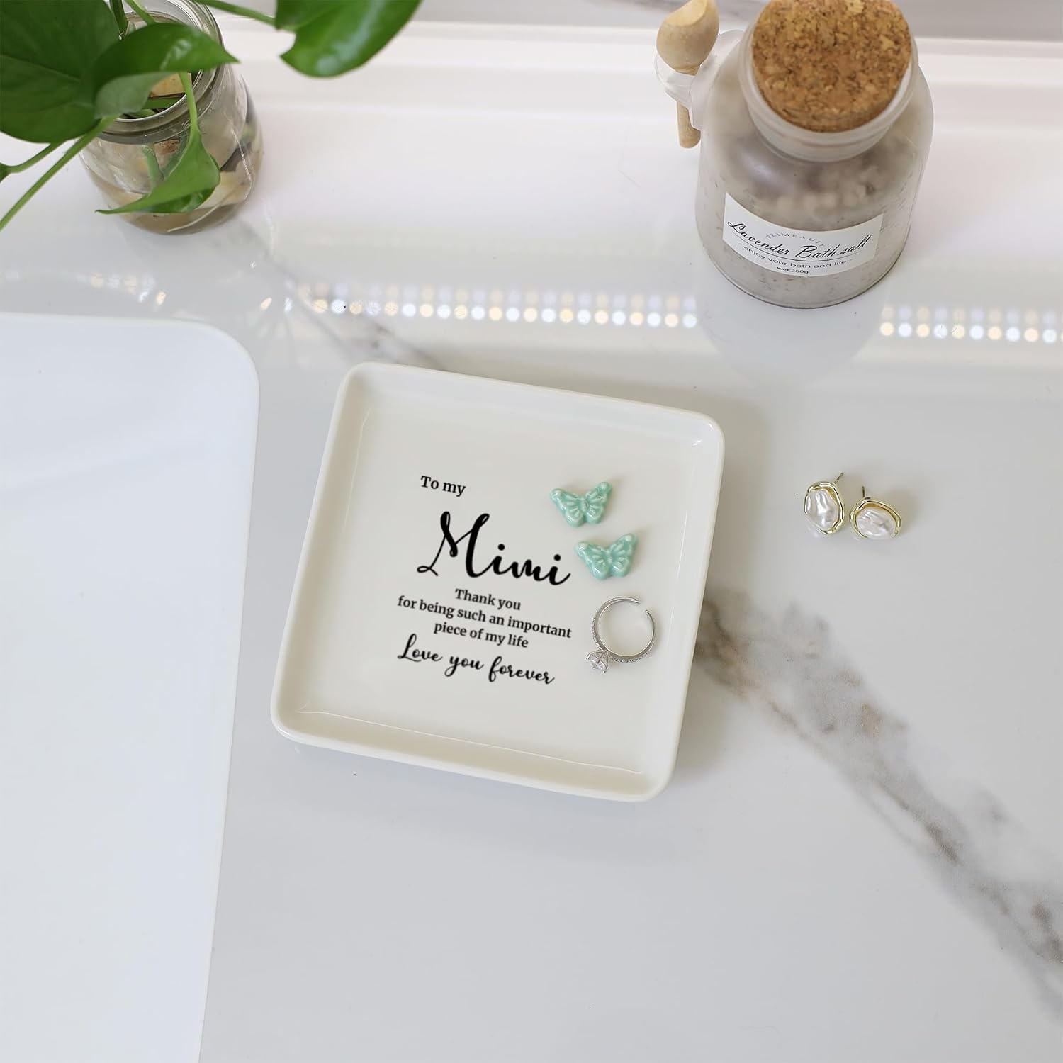 Mimi Gifts for Grandma Christmas Mother's Day-I Love You Mimi Ring Dish-Mimi Gifts for Grandma Nana Birthday Valentine's,Gifts for Mimi from Grandkids Grandchildren
