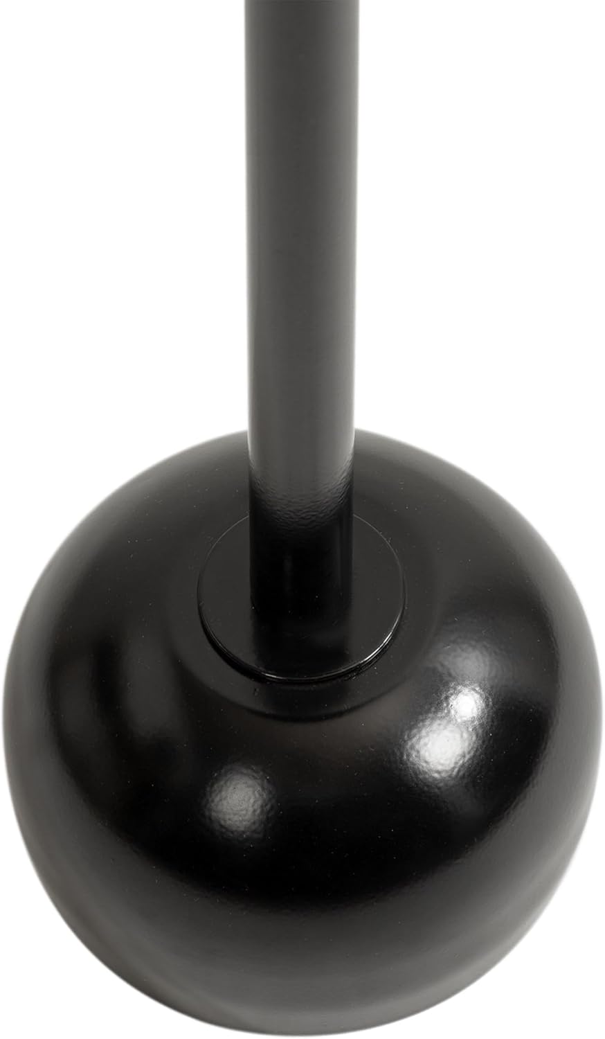 Kate and Laurel Frisk Modern Round Metal Drink Table, 8 x 8 x 23, Black, Meta...
