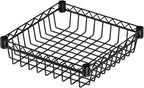 6 Shelves Storage Shelf Wire Closet Bathroom Organizers Metal Pantry Kitchen Garage Shelving Unit Laundry Room Organization Home Rack Net Basket Black with Wheels 14" Dx14 Wx64.8 H