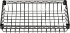 SINGAYE 4 Tier Basket Shelf Wire Shelving Unit Adjustable Storage Shelves Big Basket Rack for Garage Kitchen Office Pantry Corner 17" Dx12 Wx50 H Black