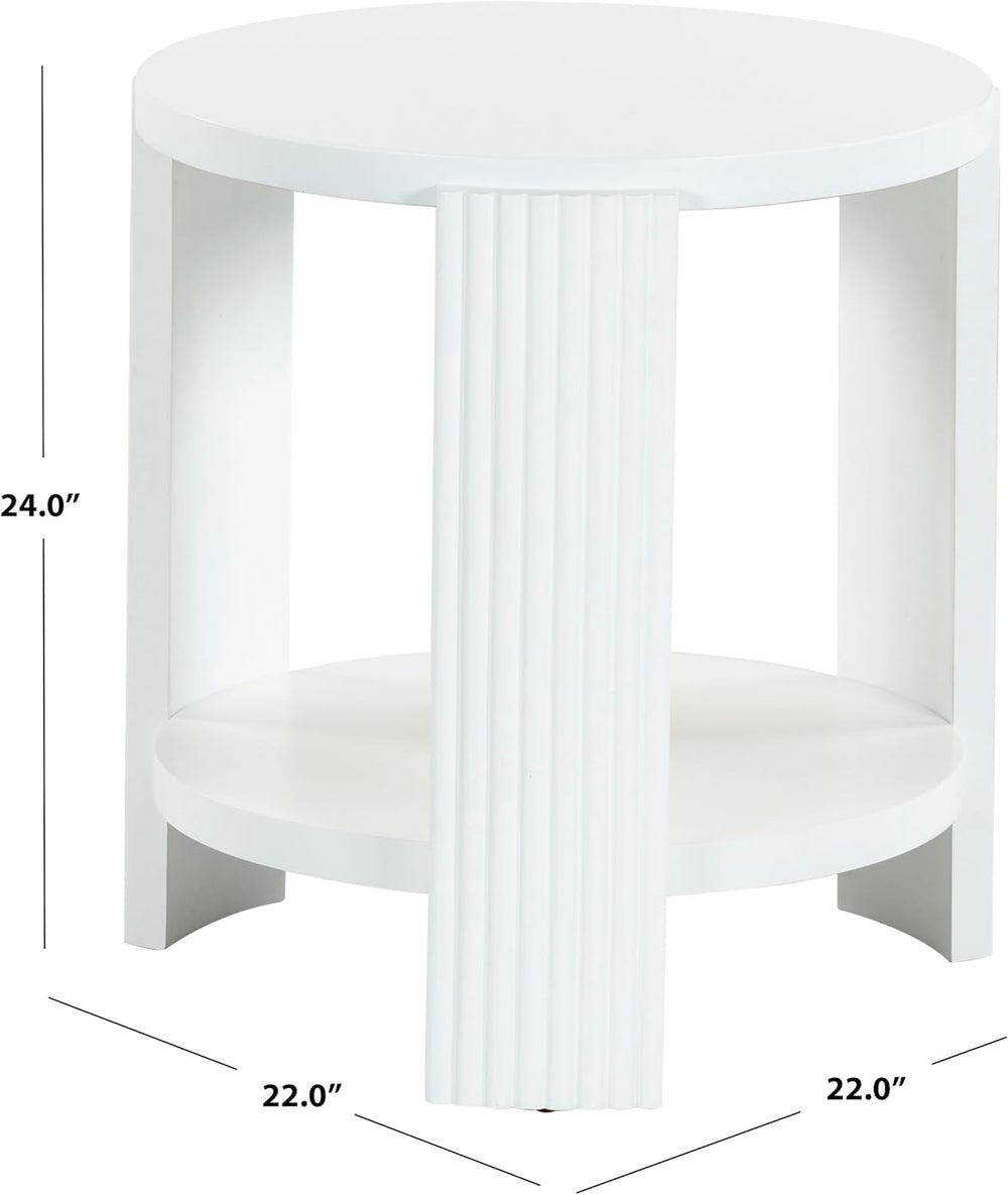 SAFAVIEH Couture Collection Liabella White Round Accent Table