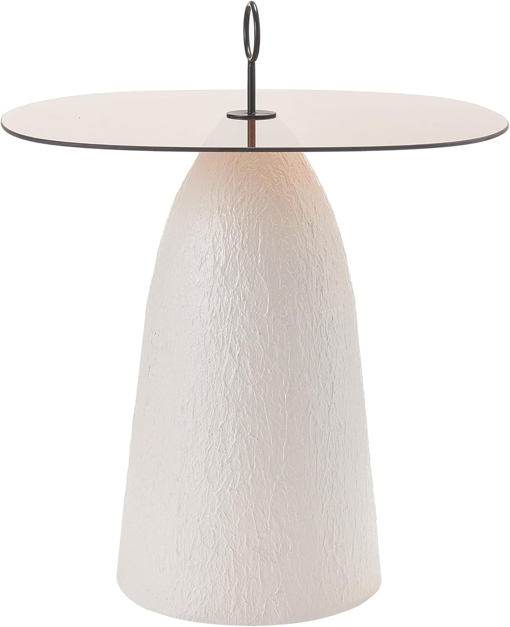 Christopher Knight Home Bruce Modern Coffee Table, Round Side Table with Glas...