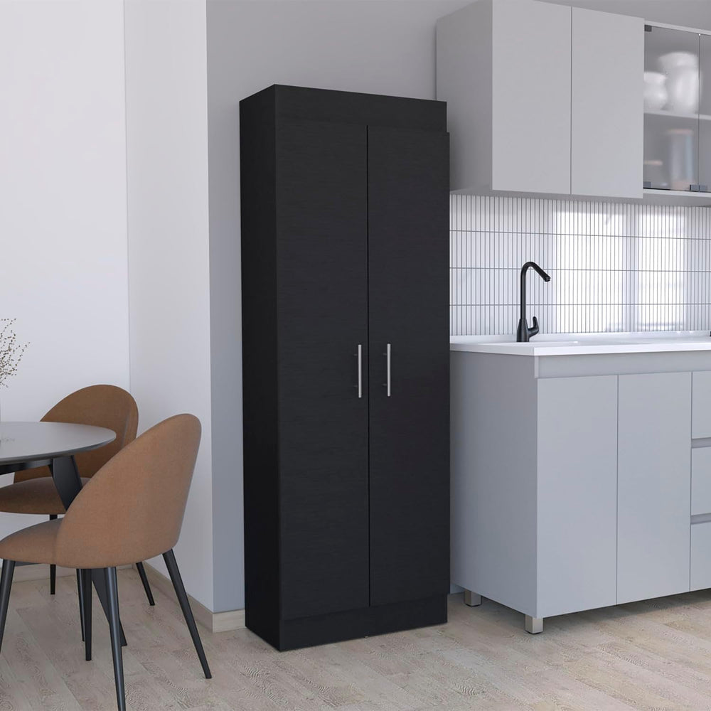 Nepal Pantry Cabinet, Space-Efficient 2-Door Design with Multiple Shelves