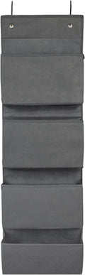 Joyful Moose Over the Door Hanging Organizer Closet Storage Bins Grey