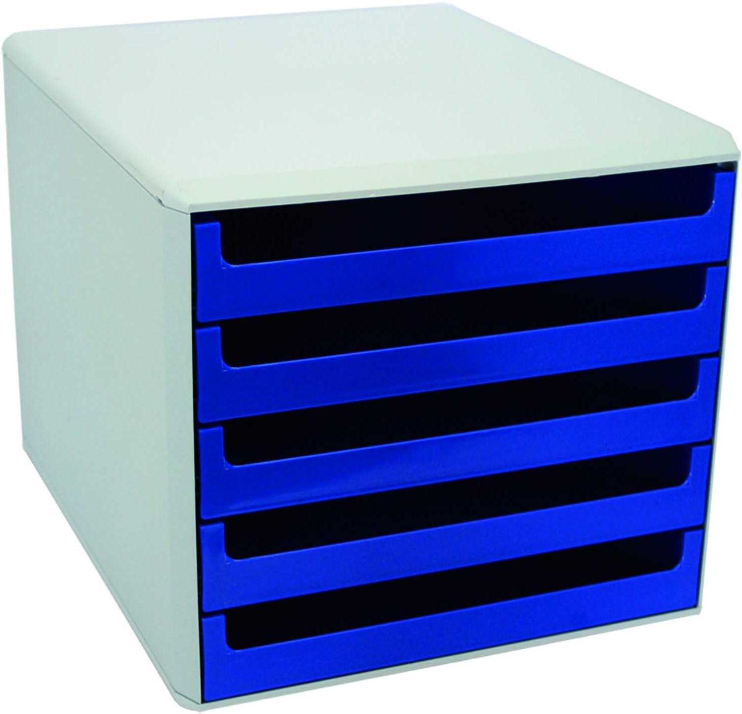 Metzger + Mendle 5 Drawer Unit Light grey/blue