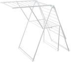 Amazon Basics Foldable 2-Wing Metal Clothes Drying Rack, 61x23.6x39.3 inches, White