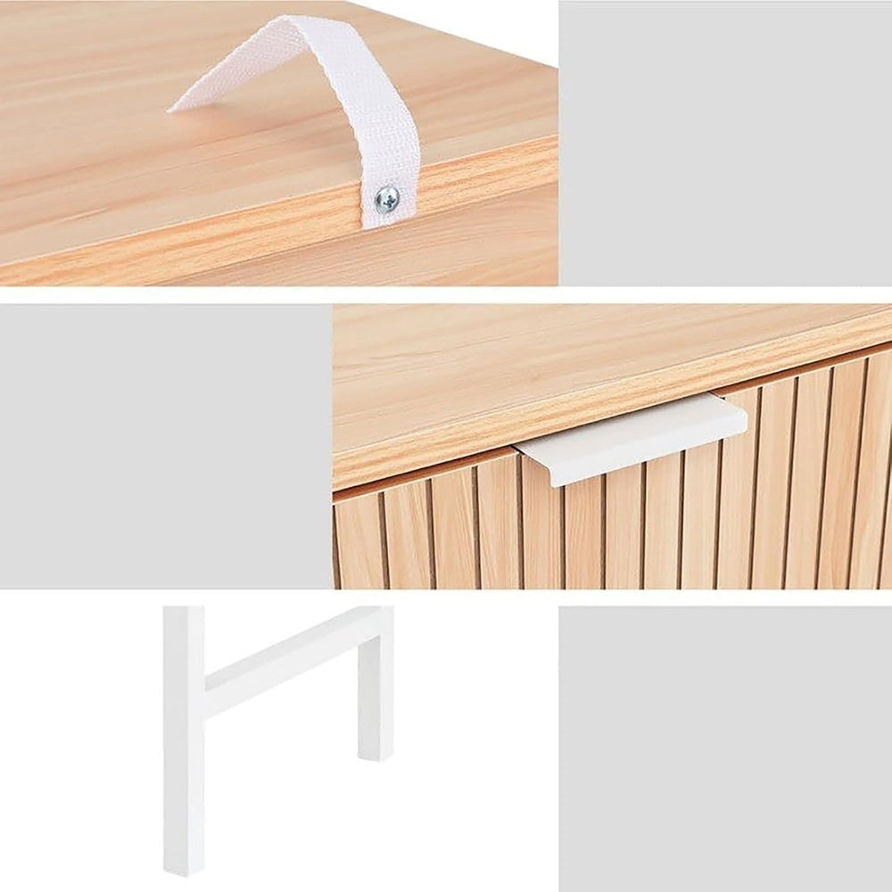 Modern Narrow Console Tables with 2 Storage Drawers Wooden Entryway Table Lon...