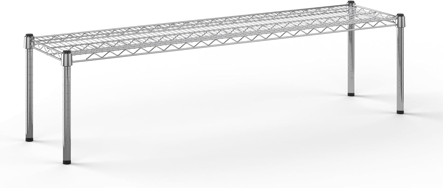 14" Deep x 54" Wide x 14" Height Wire Shelving Kit | 1-Tier | NSF Commercial Storage Rack Unit
