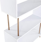 SEI Furniture Beckerman Bookcase, Gold (AMZ9753ZH)