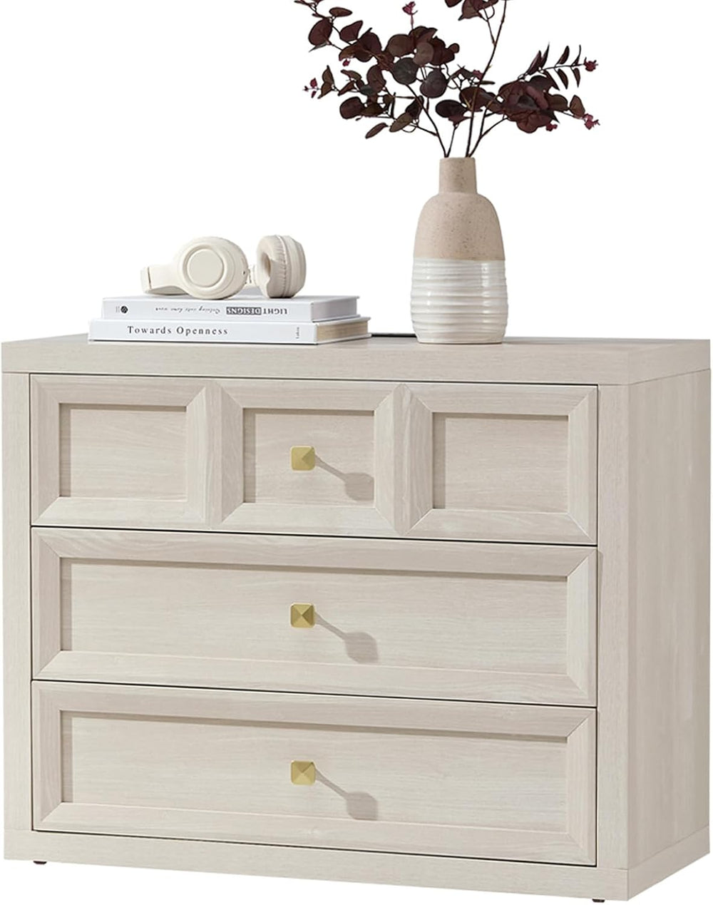 Night Stand Large W/Charging Station, 30.7" W Oversized Nightstands Tall...