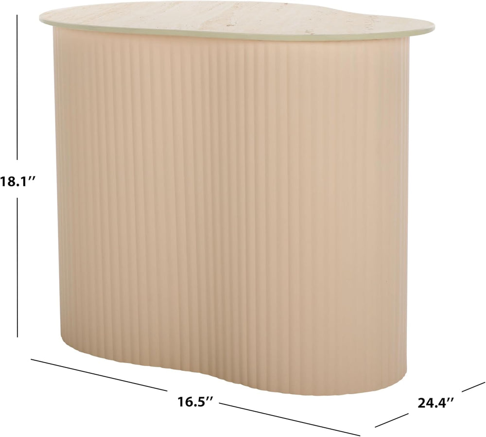 SAFAVIEH Home Collection - MTP Medium Side Table, Beige Ceramic Accent Table ...