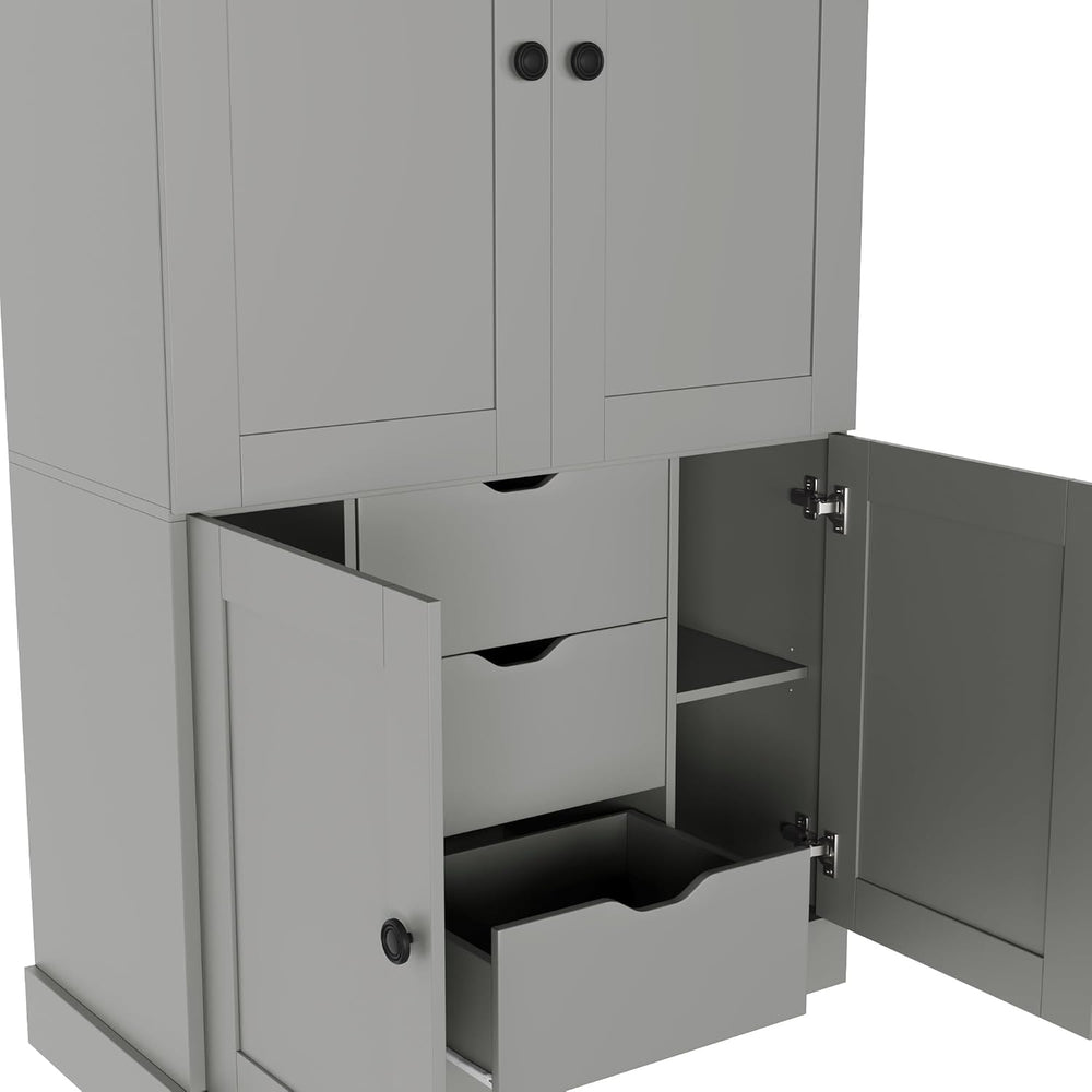 Virubi 42.3x20.0x70.9 inch Freestanding Kitchen Pantry Cabinet, Tall Storage ...