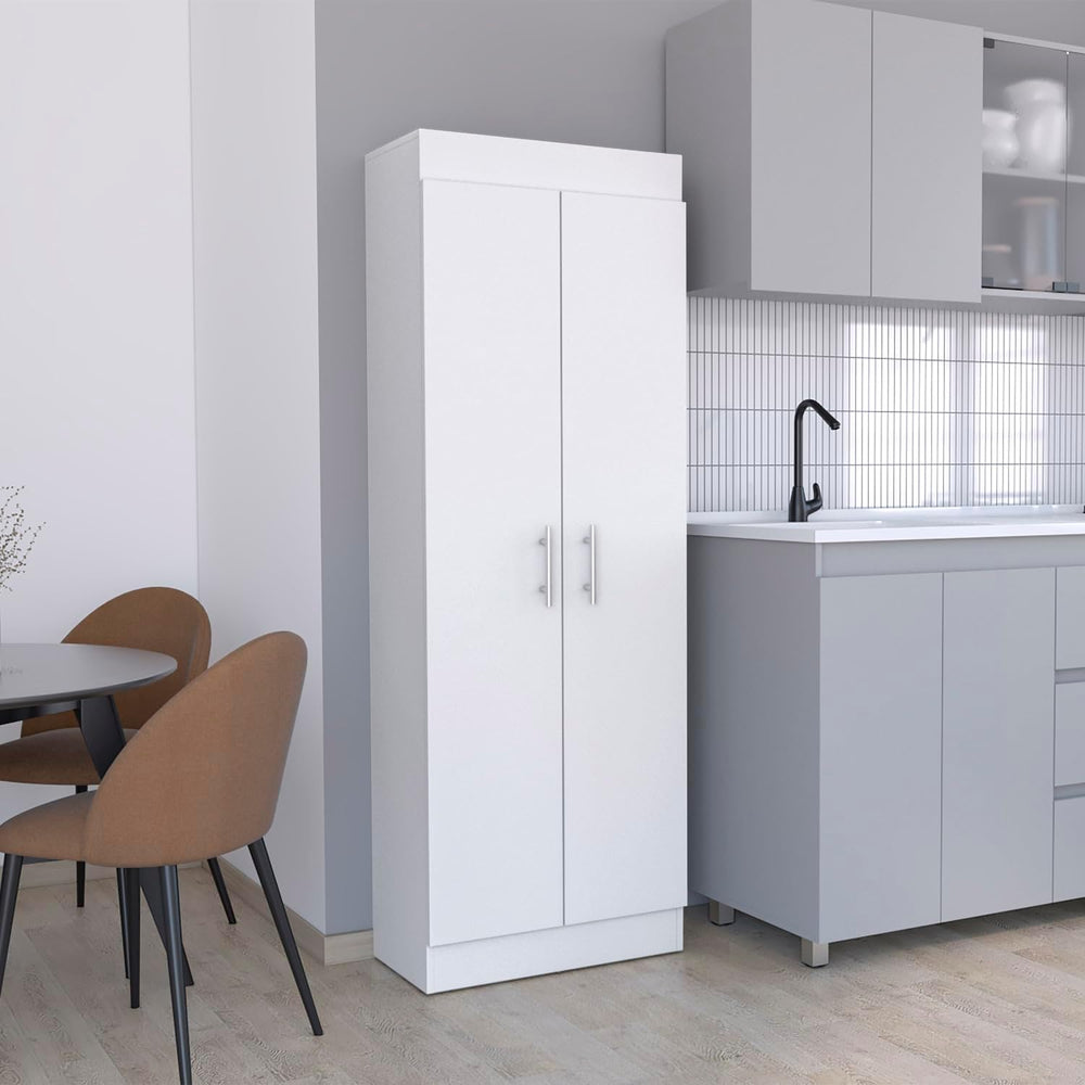 Nepal Pantry Cabinet, Space-Efficient 2-Door Design for Organized Kitchen Sto...