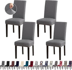 Dining Room Chair Covers - Stretch Kitchen Chair Covers Set of 4, Removable Washable Slipcovers for Home, Hotel, Banquet