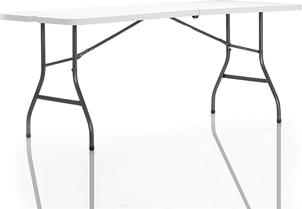 Cosco 6ft Fold-in-Half Blow Molded Folding Table, Indoor/Outdoor, Comfort Han...